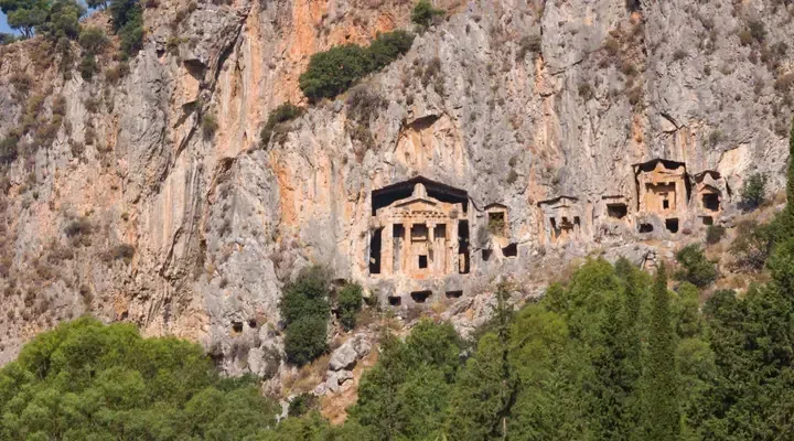 5Tombes rupestres de Kaunos près de Dalaman Voyage en Turquie