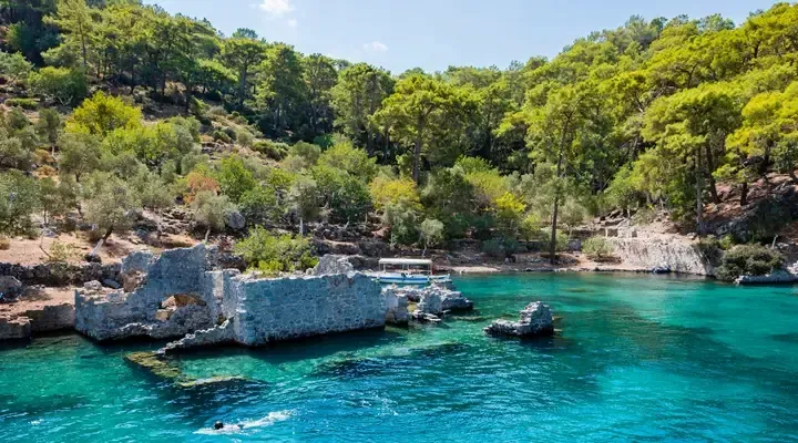 Littoral près de Dalaman Vol pas cher Dalaman en Turquie