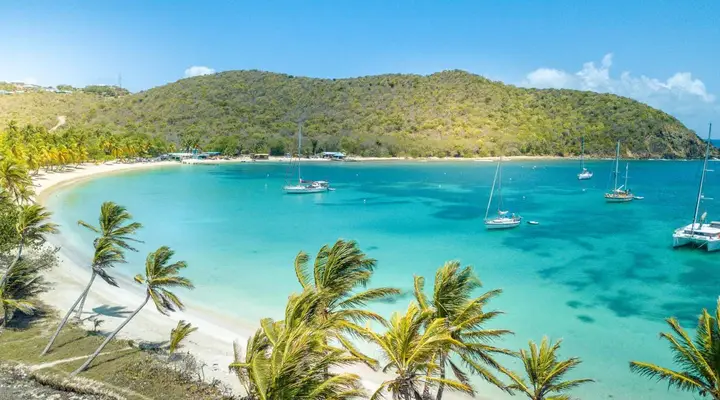 Une plage à Saint Vincent les Grenadines Trouvez un billet d'avion au meilleur prix pour les Iles Grenadines