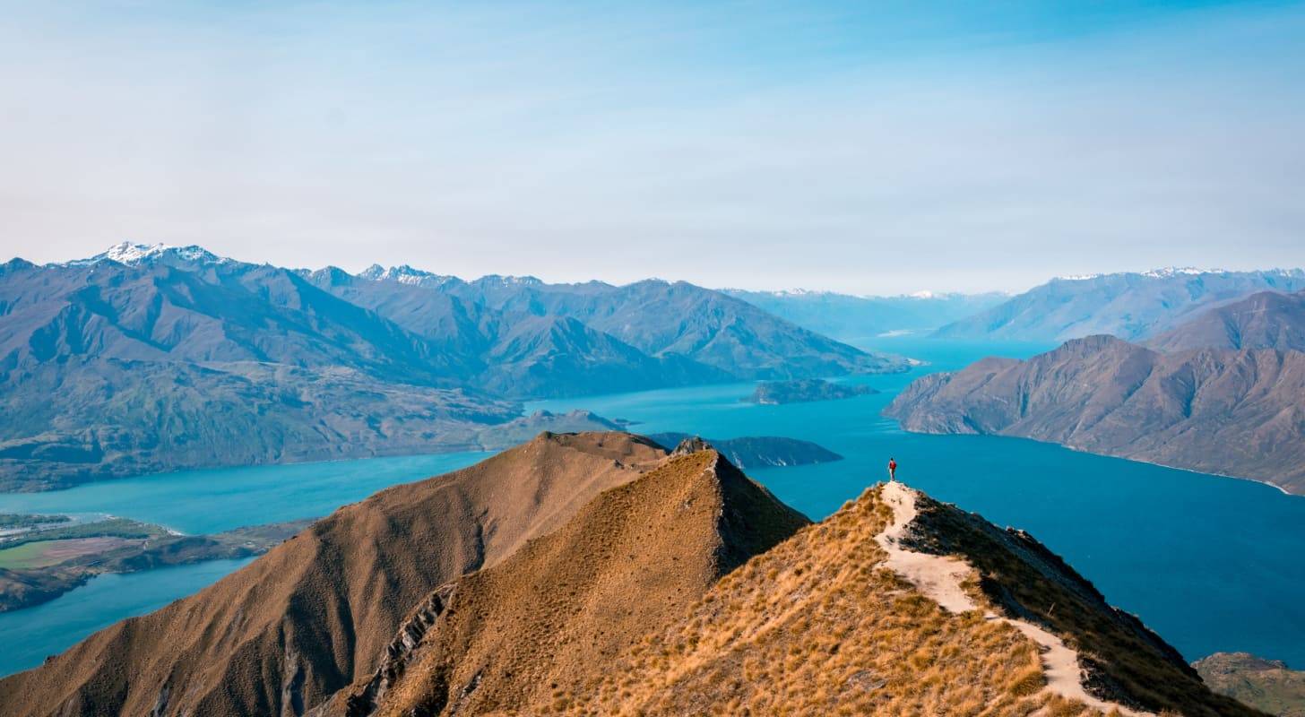 Billet d’avion pour la Nouvelle-Zélande, randonnée à Roys Peak