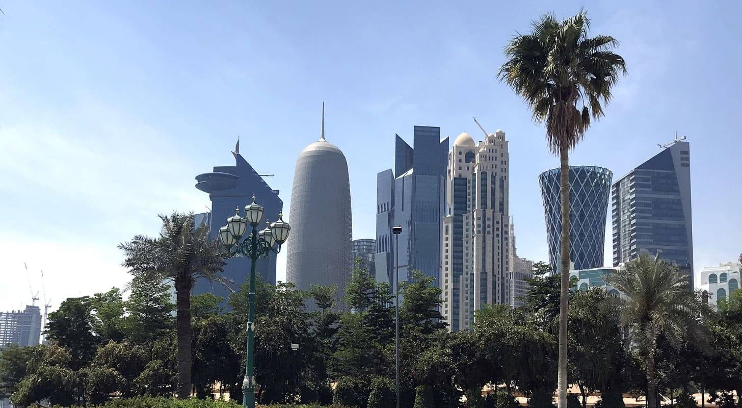 Vol pas cher pour le Qatar, balade au jardin de la Baie de Doha
