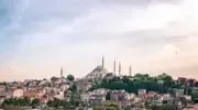 centre ville d istanbul avec sainte sophie