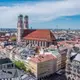 Vue panoramique du centre-ville de Munich en Bavière