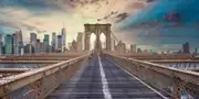 Phoot du Pont de Brooklyn à New York