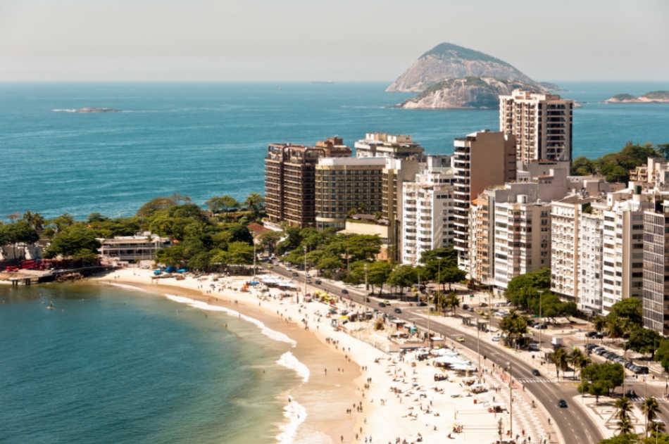 phot d'une plage paradisiaque de Rio