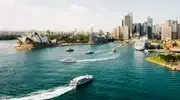 vue sur opera de sydney et la cote australie