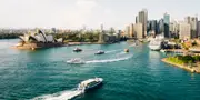 vue sur opera de sydney et la cote australie