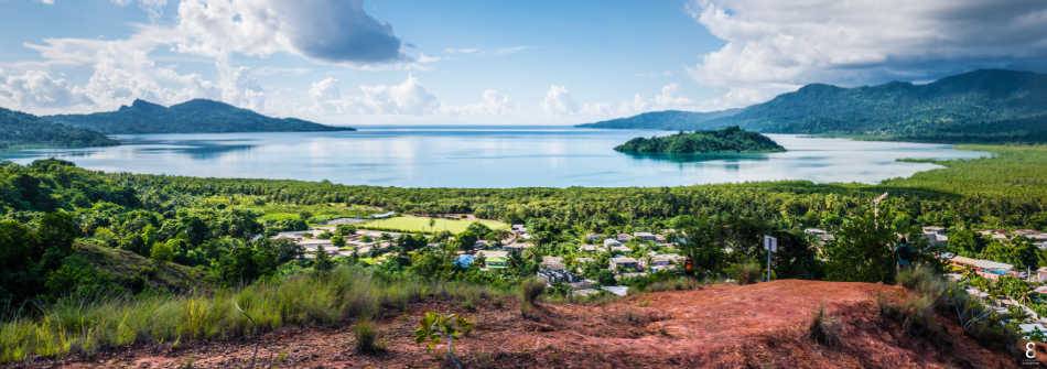 Vue panoramique de l'ile de Mayotte