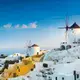Photo d'un village blanc sur l'ile de Mykonos