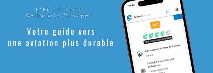 L'Eco-critère Aéroports Voyages pour une aviation durable